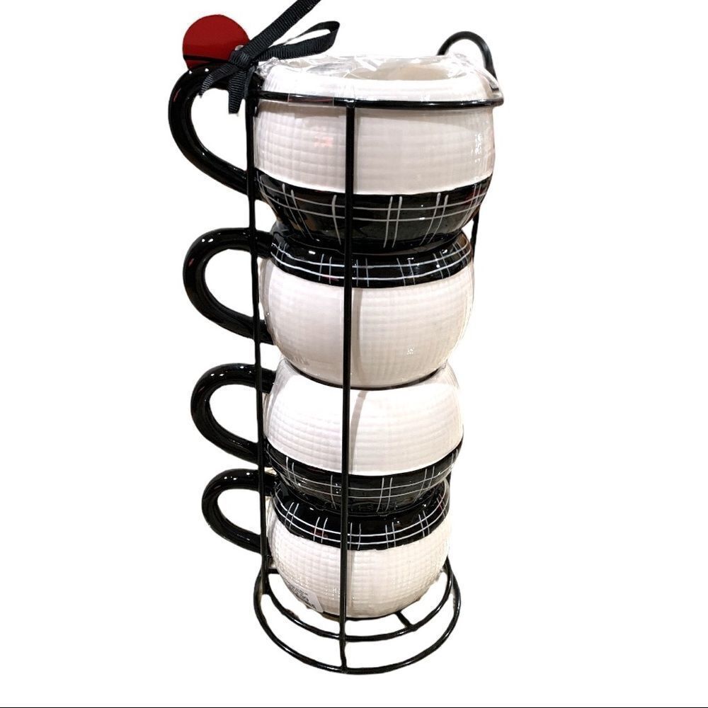 NWT ☃️ Snowman Stackable Mugs - Picture 3 of 4
